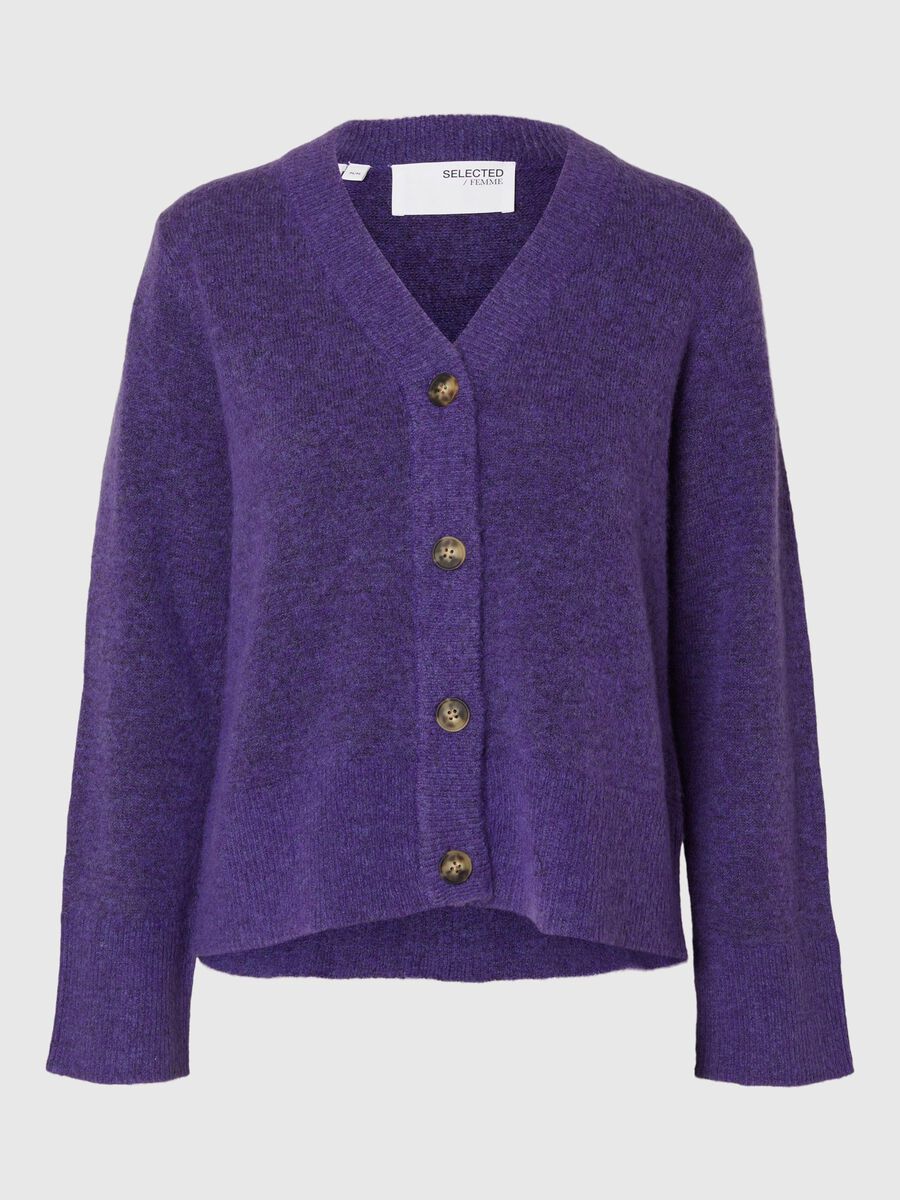 Selected LOOSE FIT WOOL BLEND CARDIGAN, Liberty, highres - 16094280_Liberty_1113655_001.jpg