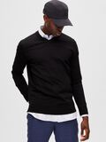 Selected V-AUSSCHNITT PULLOVER, Black, highres - 16089190_Black_008.jpg