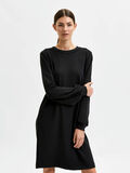 Selected LANGE MOUWEN JURK, Black, highres - 16082347_Black_003.jpg