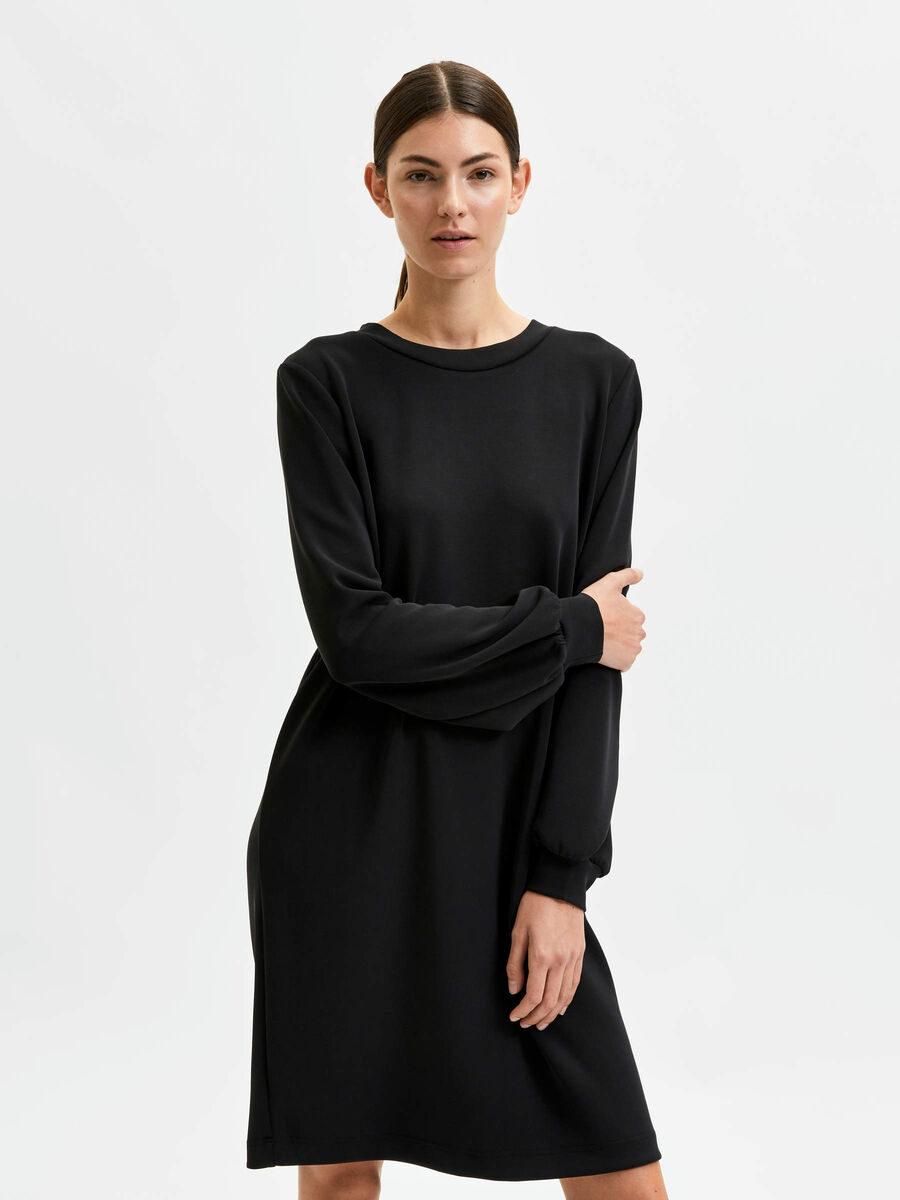 Selected LANGARM- KLEID, Black, highres - 16082347_Black_003.jpg