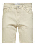 Selected SMAL PASSFORM SHORTS, Ecru, highres - 16088049_Ecru_001.jpg