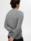 Selected 100% MERINO WOOL CREWNECK JUMPER, Medium Grey Melange, highres - 16094647_MediumGreyMelange_008.jpg