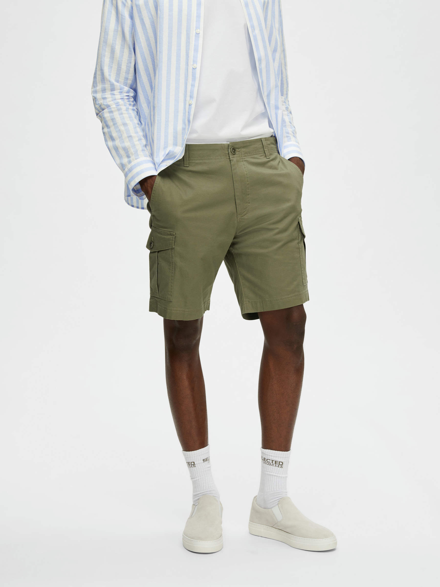 Selected homme sales cargo shorts