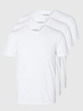 Selected 3-PACK COTTON T-SHIRT, Bright White, highres - 16094475_BrightWhite_001.jpg