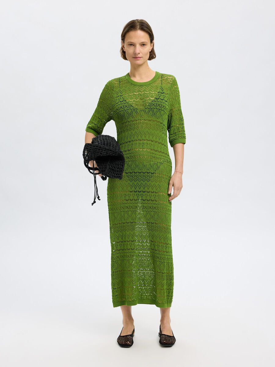 Selected SHORT SLEEVED KNITTED DRESS, Spindle Tree, highres - 16097501_SpindleTree_003.jpg