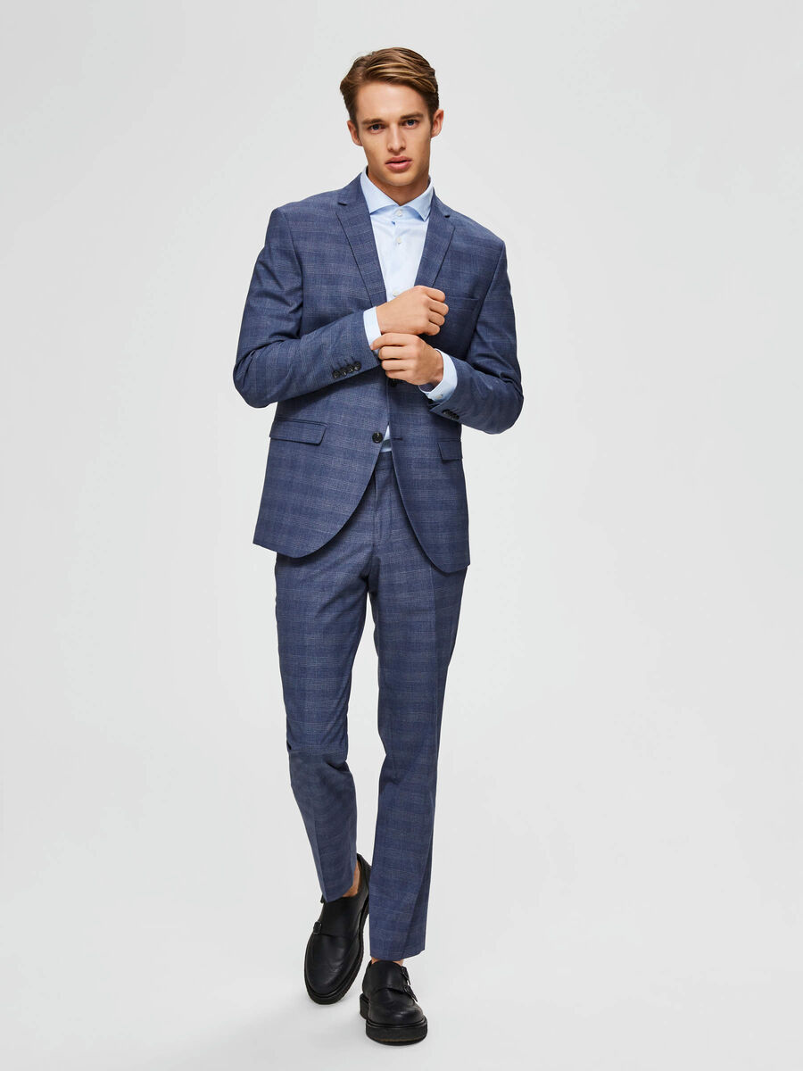 Selected SLIM FIT - SUIT TROUSERS, Blue Depths, highres - 16072378_BlueDepths_737236_005.jpg