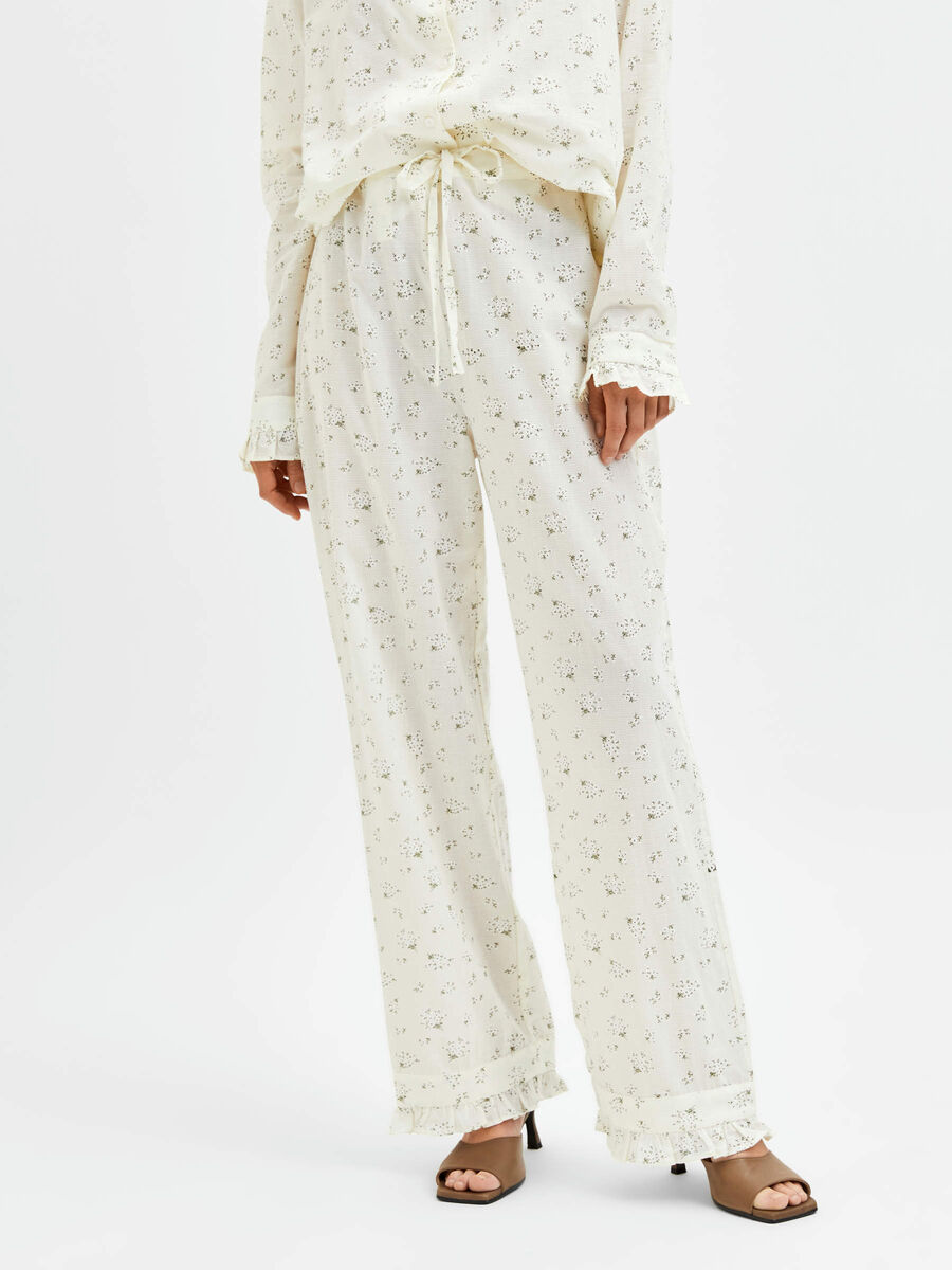Selected FLORAL PRINT PYJAMA TROUSERS, Whisper White, highres - 16082857_WhisperWhite_905121_003.jpg