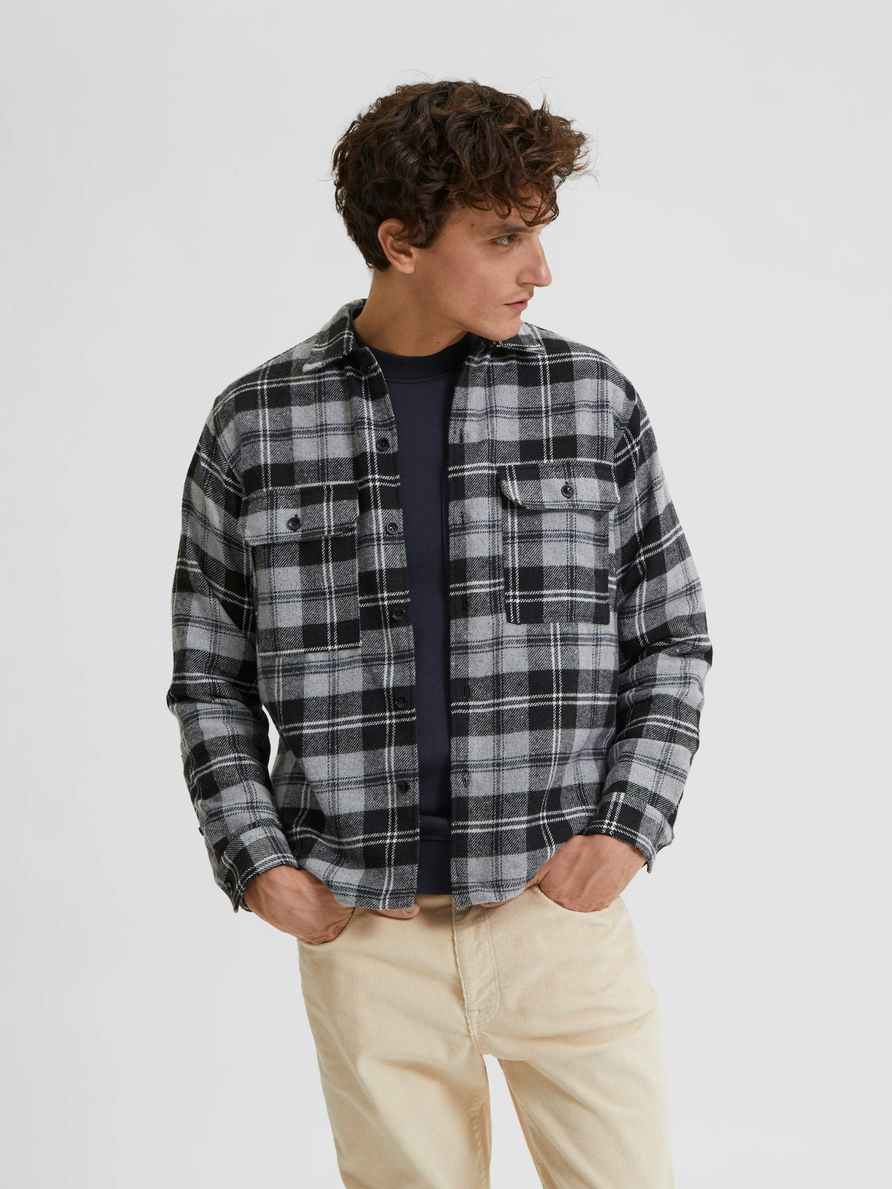 Checked overshirt | Selected
