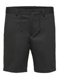 Selected TAILORED LOOK STRETCH CARGO SHORTS, Black, highres - 16079023_Black_001.jpg