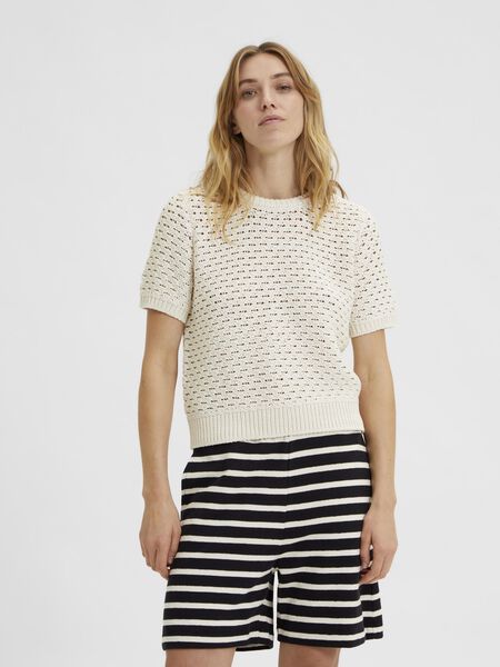 Selected OPEN WEAVE KNITTED TOP, Birch, highres - 16084368_Birch_003.jpg