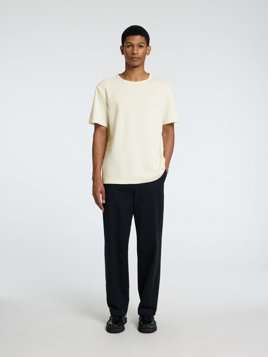 Selected CLASSIC T-SHIRT, Egret, highres - 16089518_Egret_005.jpg
