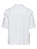 Selected CROPPED - SHORT SLEEVED SHIRT, Bright White, highres - 16066069_BrightWhite_002.jpg