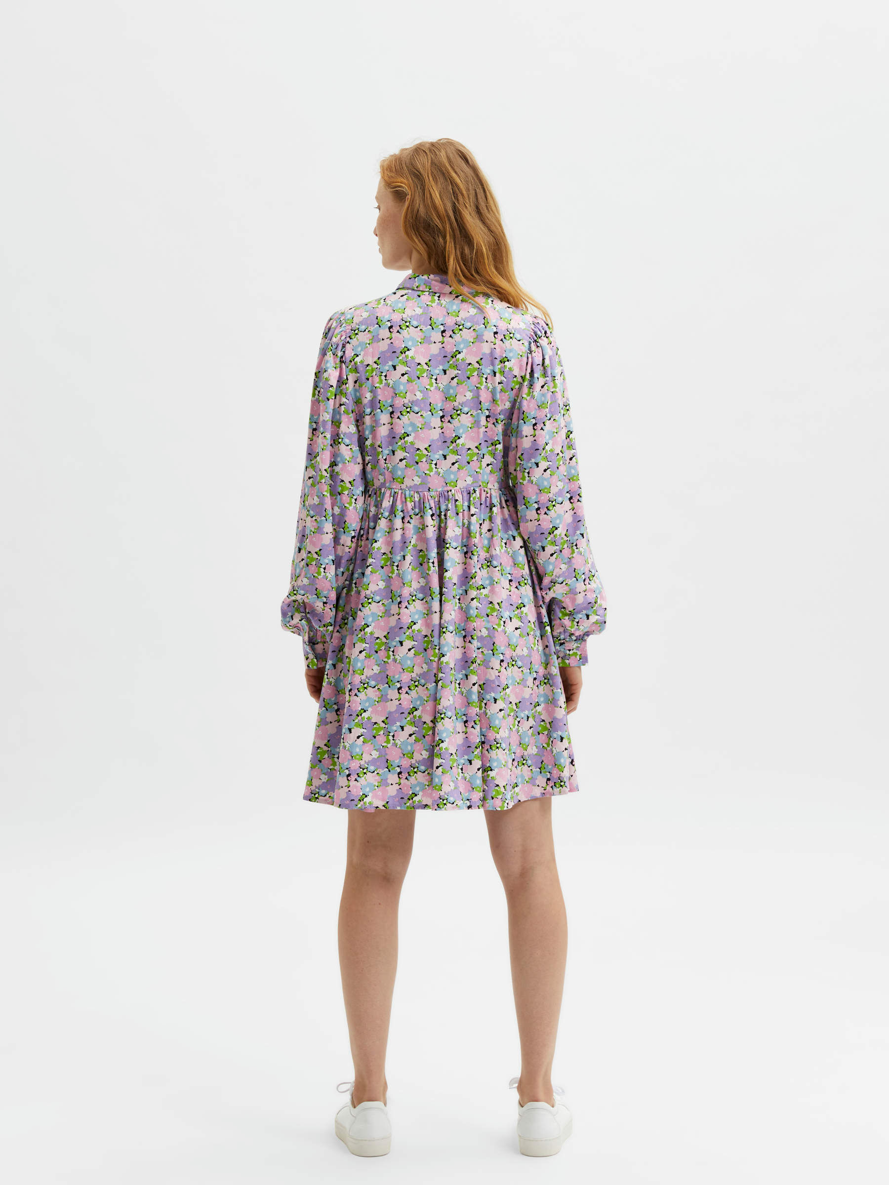 FLORAL SHIRT DRESS Purple SELECTED FEMME