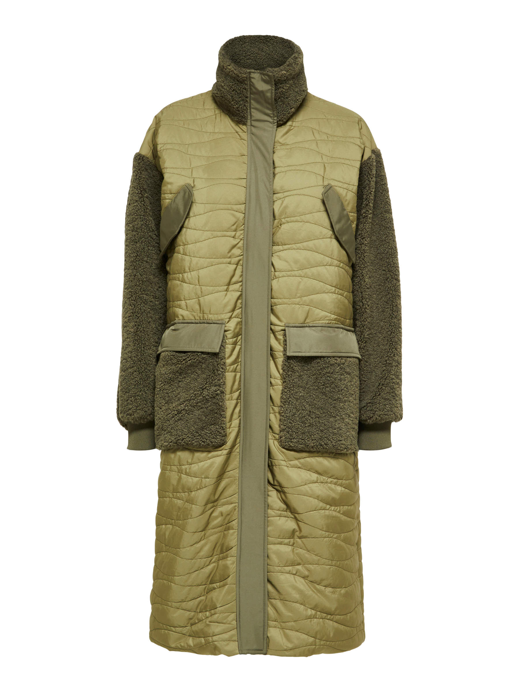 Selected femme cheap green coat
