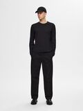 Selected LONG-SLEEVED T-SHIRT, Black, highres - 16092457_Black_005.jpg
