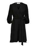 Selected RIBBED DRESS, Black, highres - 16086163_Black_001.jpg
