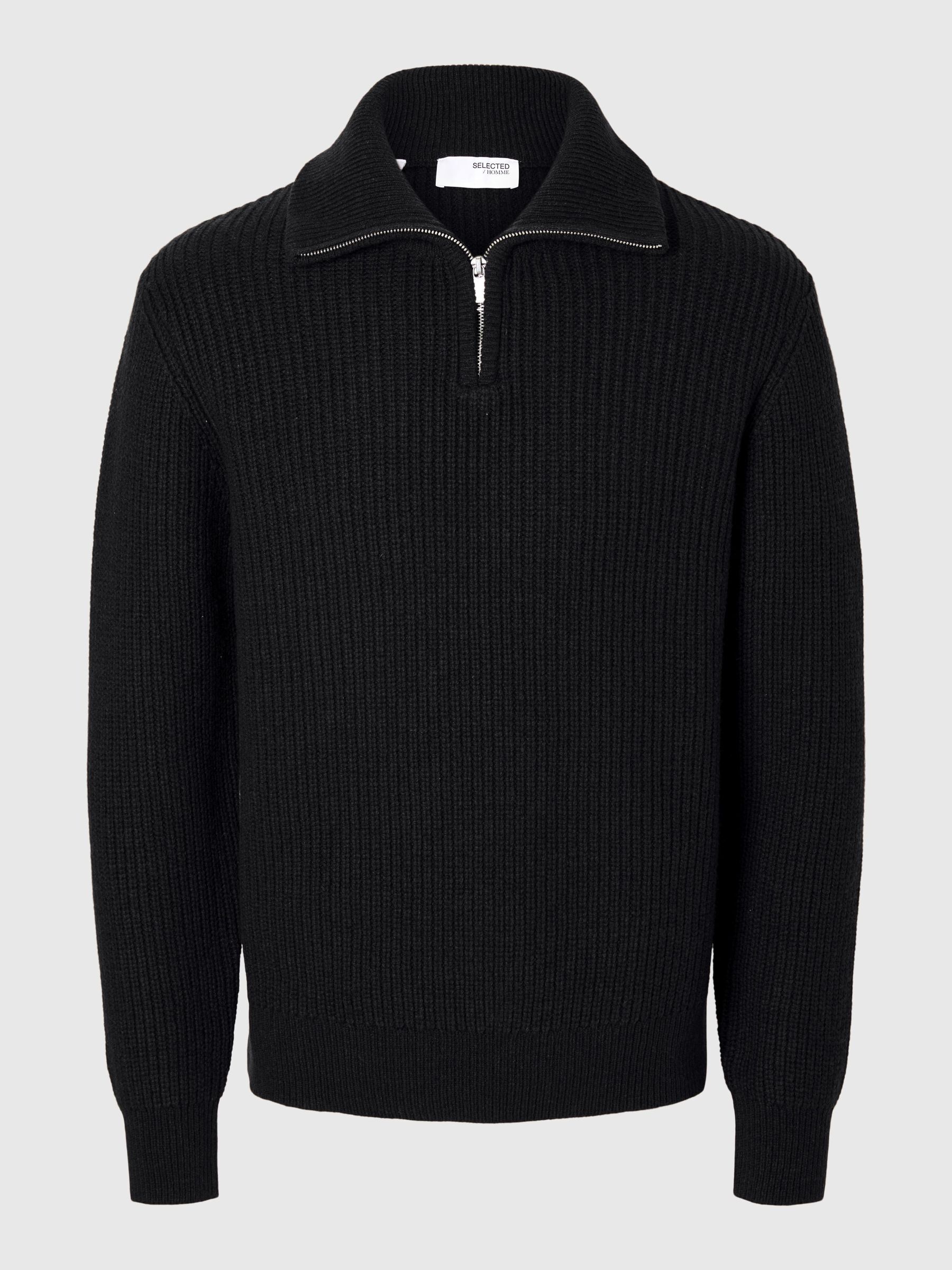 Half zip black jumper outlet