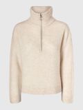 Selected HALF-ZIP WOOL BLEND PULLOVER, Birch, highres - 16095364_Birch_001.jpg