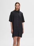 Selected LINEN SHIRT DRESS, Black, highres - 16093806_Black_003.jpg