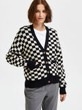 Selected CHECKED KNITTED CARDIGAN, Black, highres - 16088414_Black_999750_008.jpg