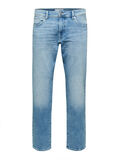 Selected ACABADO DESTEÑIDO JEANS STRAIGHT FIT, Light Blue Denim, highres - 16082192_LightBlueDenim_001.jpg