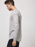 Selected O-NECK - T-SHIRT, Light Grey Melange, highres - 16054485_LightGreyMelange_004.jpg