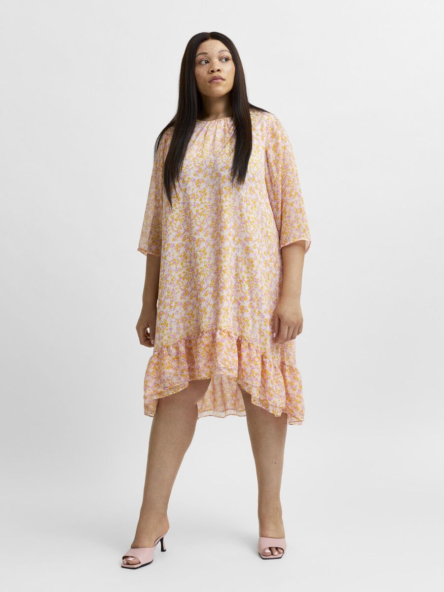 Selected OVERSIZED PUFF SCHOUDER JURK, Opera Mauve, highres - 16079955_OperaMauve_003.jpg