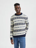 Selected TRADITIONELLER STRICKPULLOVER, Oatmeal, highres - 16086654_Oatmeal_967621_003.jpg