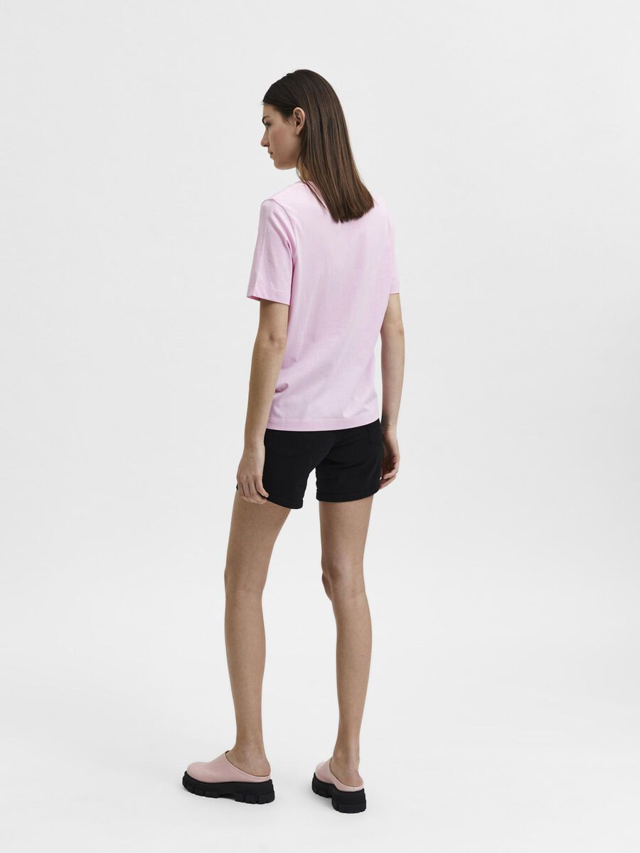 Selected V-HALS T-SHIRT, Lilac Sachet, highres - 16065132_LilacSachet_004.jpg