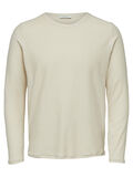 Selected ORGANIC COTTON - LONG-SLEEVED T-SHIRT, Oyster Gray, highres - 16066412_OysterGray_686383_001.jpg