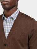 Selected PIMA COTTON CARDIGAN, Shaved Chocolate, highres - 16079571_ShavedChocolate_006.jpg