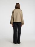 Selected COUPE CARRÉE VESTE COURTE, Greige, highres - 16099378_Greige_004.jpg