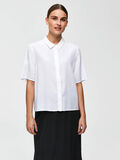 Selected DE CORTE CROPPED - CAMISA DE MANGA CORTA, Bright White, highres - 16066069_BrightWhite_003.jpg