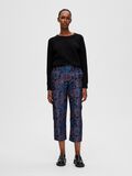 Selected PETITE GEBLOEMDE JACQUARD BROEK, Black, highres - 16088676_Black_005.jpg