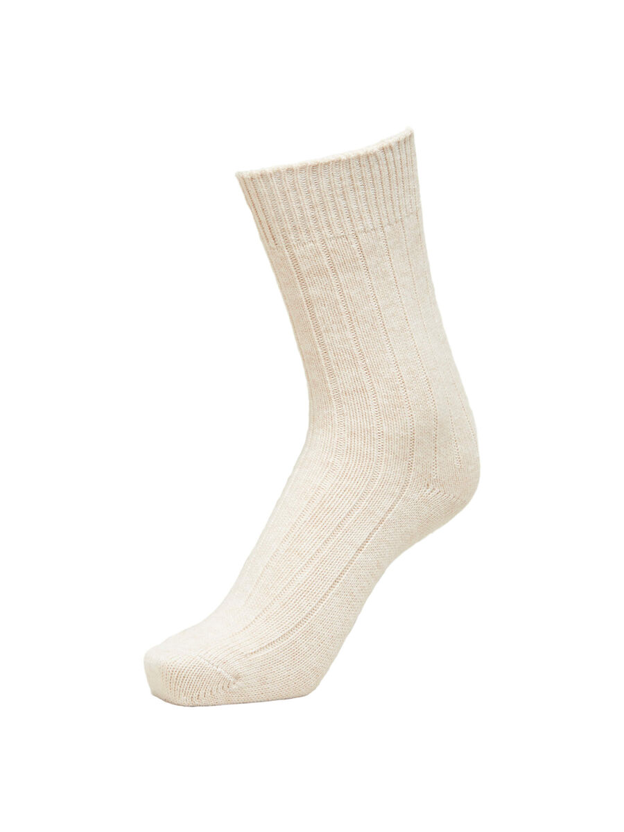 Selected 2-PACK WOOL SOCKS, Oatmeal, highres - 16081856_Oatmeal_891174_002.jpg