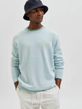 Selected LONG SLEEVED KNITTED PULLOVER, Pastel Blue, highres - 16083961_PastelBlue_008.jpg