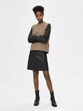 Selected PETITE - LAMB LEATHER - LEATHER SKIRT, Black, highres - 16079320_Black_005.jpg