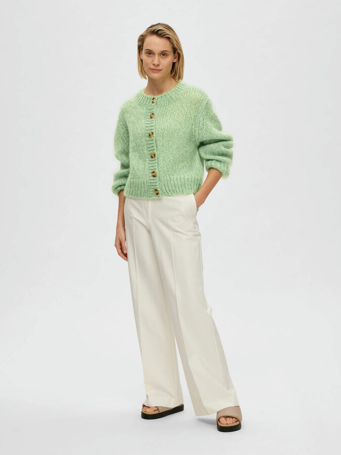 MOHAIR-BLEND CARDIGAN (Green) | Selected®