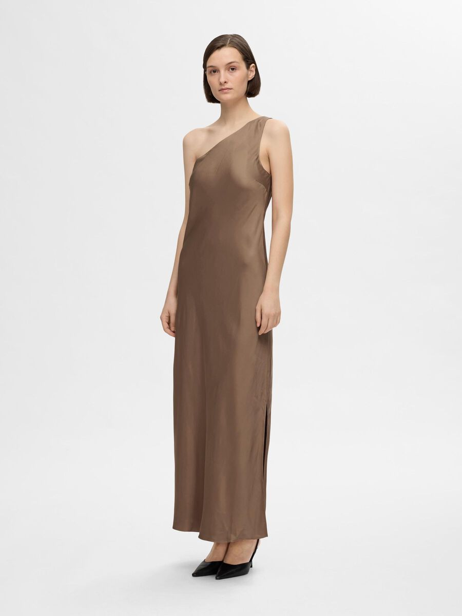 Selected ONE SHOULDER MAXI DRESS, Coca Mocha, highres - 16091719_CocaMocha_003.jpg
