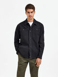 Selected RELAXED OVERSHIRT, Black, highres - 16085233_Black_003.jpg