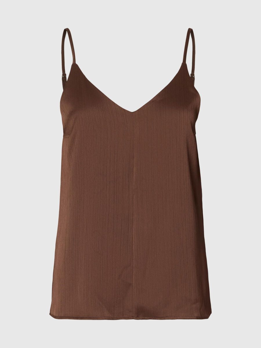 Selected SATENG SPAGETTISTROPP-TOPP, Chestnut, highres - 16099173_Chestnut_001.jpg