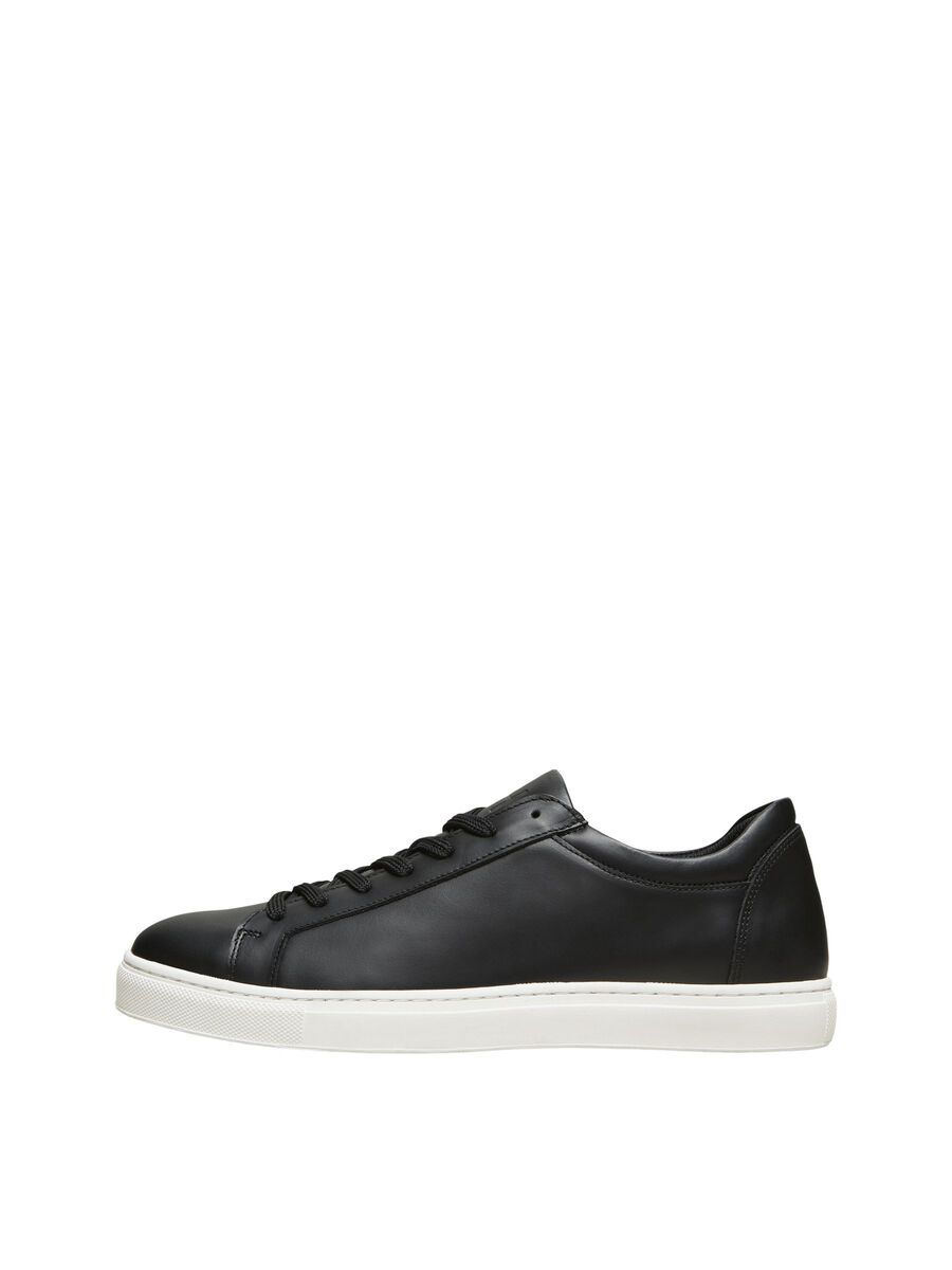 Selected CUERO CLÁSICO ZAPATILLAS, Black, highres - 16078938_Black_001.jpg
