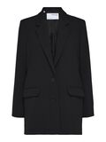 Selected LONG RELAXED FIT SINGLE-BREASTED BLAZER, Black, highres - 16091541_Black_001.jpg