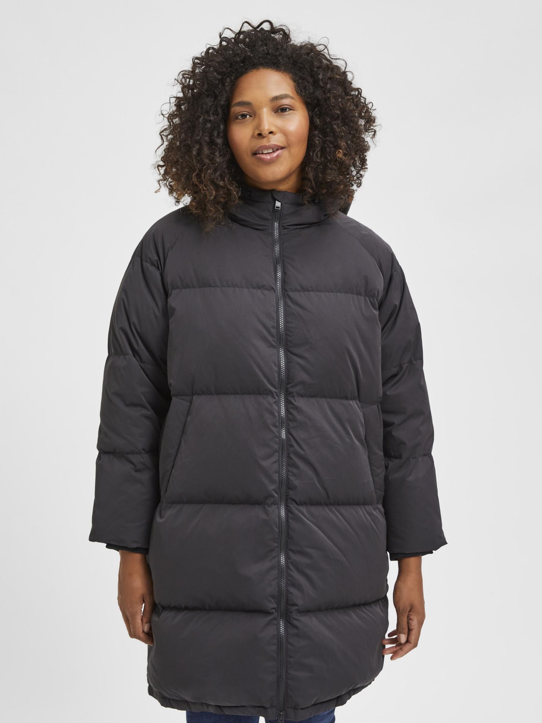 Black CURVE DOWN JACKET | Selected®