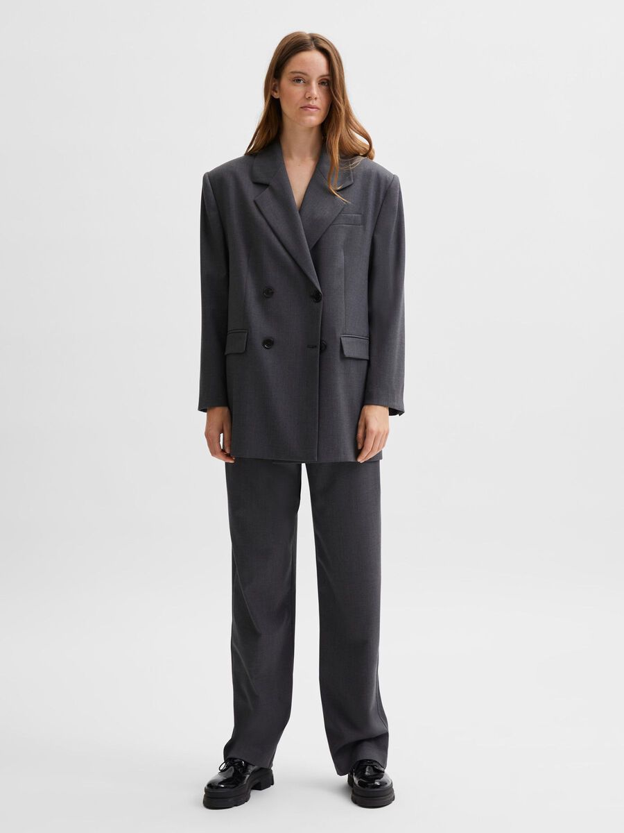 Selected OVERSIZED DOBBELTSPENT BLAZER, Medium Grey Melange, highres - 16080452_MediumGreyMelange_005.jpg