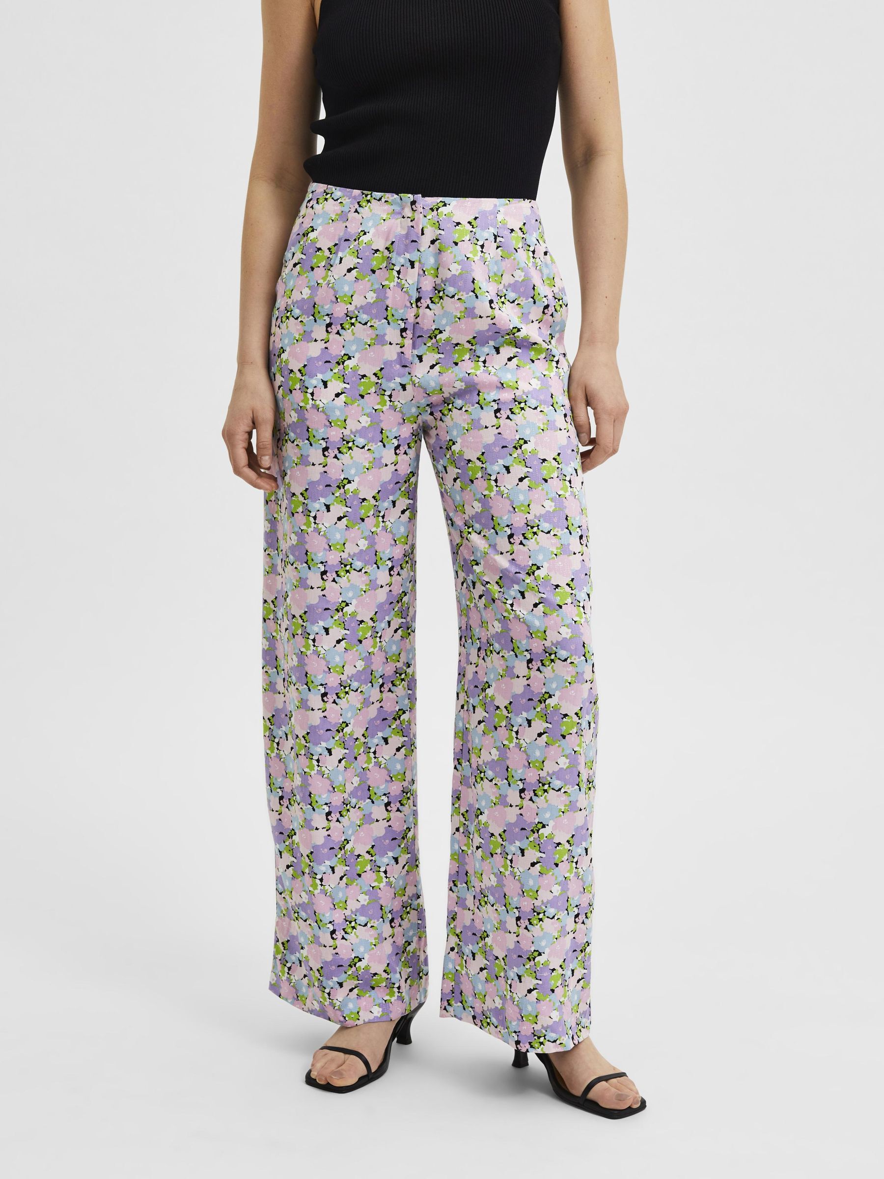 FLORAL TROUSERS (Purple) | Selected®