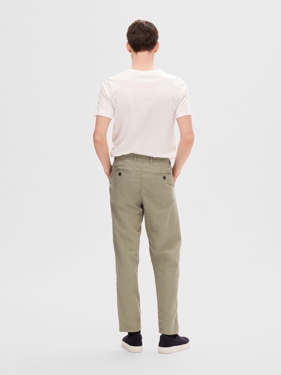 Selected 172 SLIM FIT TAPERED TROUSERS, Vetiver, highres - 16092733_Vetiver_004.jpg