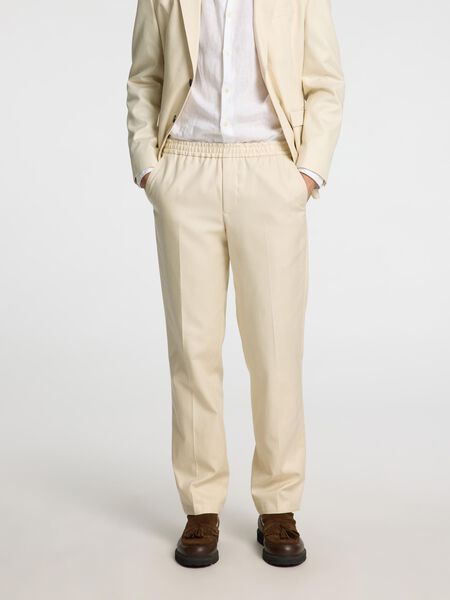 Selected STRAIGHT-FIT PANTALON, Oatmeal, highres - 16097066_Oatmeal_003.jpg