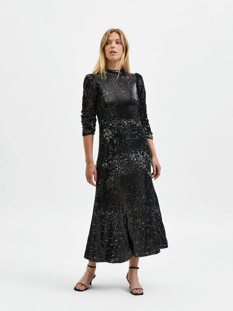 Selected À SEQUINS ROBE LONGUE, Black, highres - 16087463_Black_005.jpg