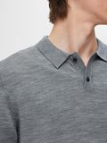 Selected 100% MERINO WOOL POLO SHIRT, Medium Grey Melange, highres - 16094654_MediumGreyMelange_006.jpg